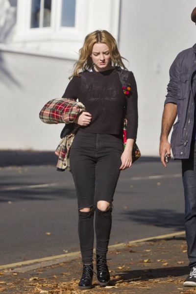 October 27, 2016: Dakota Blue Richards Out and About in Brighton
